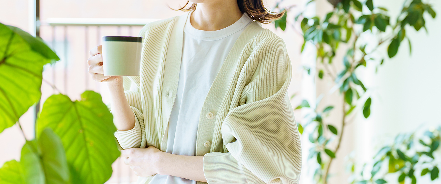 リラックスしている女性
